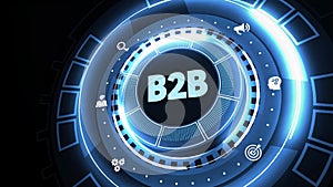 Business, Technology, Internet and network concept. B2B Business company commerce technology marketing concept