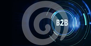 Business, Technology, Internet and network concept. B2B Business company commerce technology marketing concept