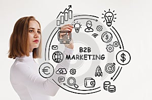 Business, Technology, Internet and network concept. B2B Business company commerce technology marketing concept