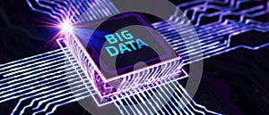 Business, Technology, Internet and network concept. Big Data Internet Information