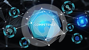 Business, Technology, Internet and network concept. Competence Skill Personal development