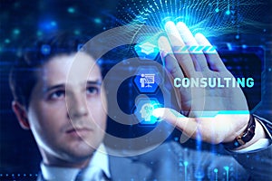 Business, Technology, Internet and network concept. Consulting Expert Advice Support Service