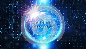 Business, Technology, Internet and network concept. Digital Marketing content planning advertising strategy concept