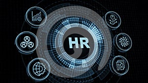 Business, Technology, Internet and network concept. Human Resources HR management concept