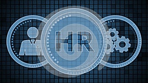 Business, Technology, Internet and network concept. Human Resources HR management concept