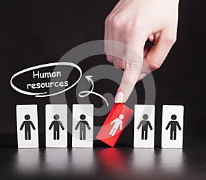 Business, Technology, Internet and network concept. Human Resources HR management concept