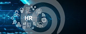 Business, Technology, Internet and network concept. Human Resources HR management concept