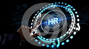 Business, Technology, Internet and network concept. Human Resources HR management recruitment employment headhunting concept