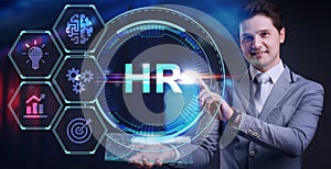 Business, Technology, Internet and network concept. Human Resources HR management recruitment employment headhunting concept