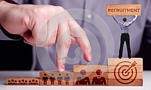 Business, Technology, Internet and network concept. Recruitment career employee interview business HR Human Resources concept