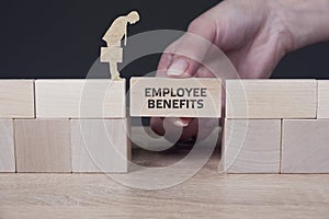 Business, Technology, Internet and network concept. Shows the inscription: EMPLOYEE BENEFITS