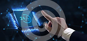 Business, Technology, Internet and network concept. Technical Support Center customer service