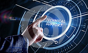 Business, Technology, Internet and network concept. Technical Support Center customer service