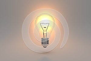 Business, technology, internet and networking concept. Light Bulb innovation Solution