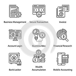 Business Technology Line Icons Pack