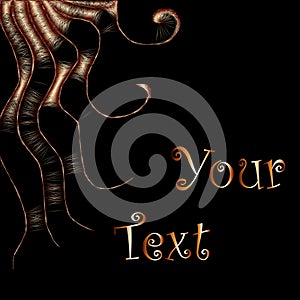 Business template - abstract wicker structure - vector illustration