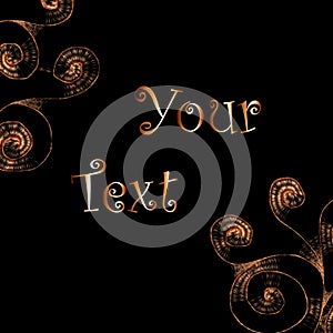 Business template - abstract wicker structure - vector illustration