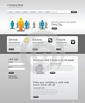 Business template web site.