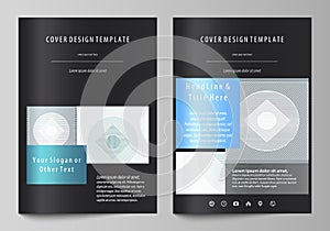 Business templates for brochure, flyer, report. Cover design template, abstract vector layout in A4 size. Minimalistic