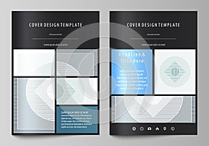 Business templates for brochure, flyer, report. Cover design template, abstract vector layout in A4 size. Minimalistic