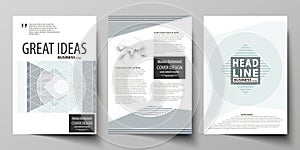 Business templates for brochure, flyer, report. Cover design template, abstract vector layout in A4 size. Minimalistic