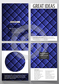 Business templates for brochure, flyer, report. Cover design template, abstract vector layout in A4 size. Shiny fabric