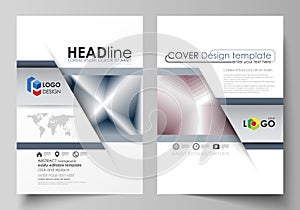 Business templates for brochure, magazine, flyer, annual report. Cover design template, vector layout in A4 size. Simple