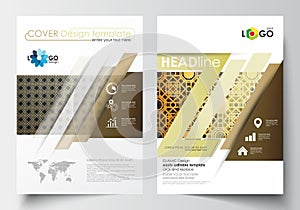 Business templates for brochure, magazine, flyer, booklet or annual report.