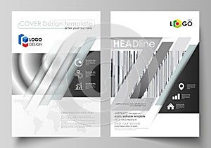 Business templates for brochure, magazine, flyer, booklet. Cover design template, abstract vector layout in A4 size