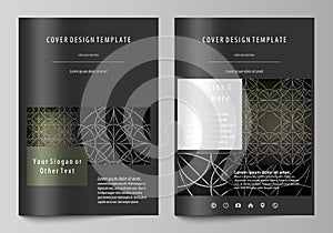 Business templates for brochure, magazine, flyer, booklet, report. Cover design template, vector layout in A4 size
