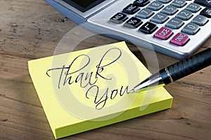 Business Thank you card photo