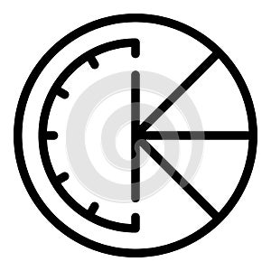 Business time icon outline vector. World zone