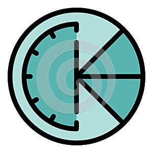 Business time icon vector flat