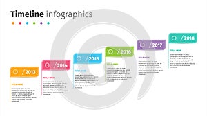 Obchod časová os krok vlajky infografiky. právnických grafický prvky. spoločnosť predstavenie kĺzať šablóna vy 