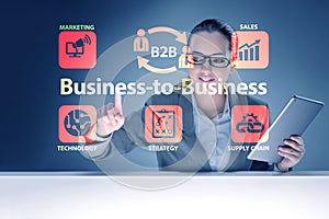 Business to business concept with business people