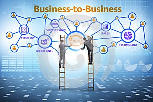 Business to business concept with business people