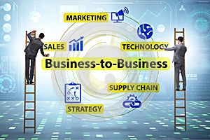 Business to business concept with business people