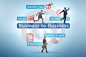 Business to business concept with business people