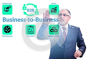 Business to business concept with business people