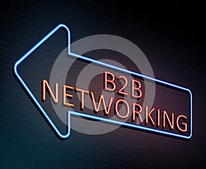 Business to business networking concept.