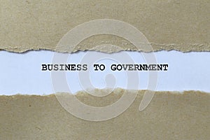 business to government on white paper
