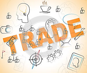 Business Trade Represents Commerce Importing And Company