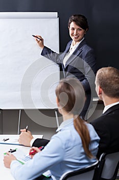 Business training in the corporation photo