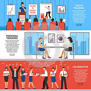 Business Training Horizontal Banners