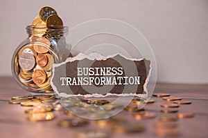 BUSINESS TRANSFORMATION Two Businessman working