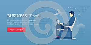 Business travel web banner
