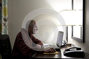 Business Traveller with Computer