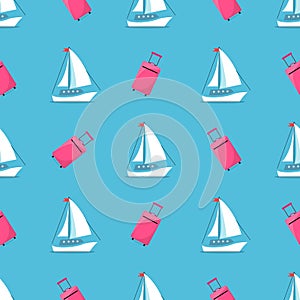 Business Travelling Pattern Vector Illustration