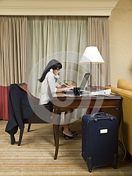 Business trip - working late