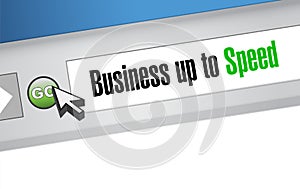 Business up to speed online browser sign